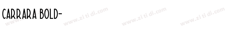 carrara bold字体转换